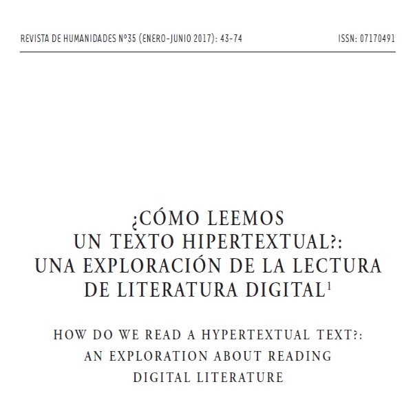 Revista de Humanidades publica artículo sobre lectura en digital
