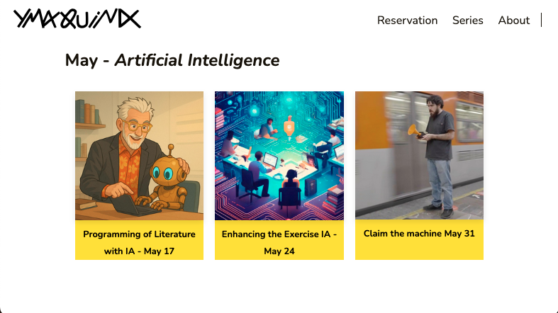 Ymaquina: talleres de literatura electrónica